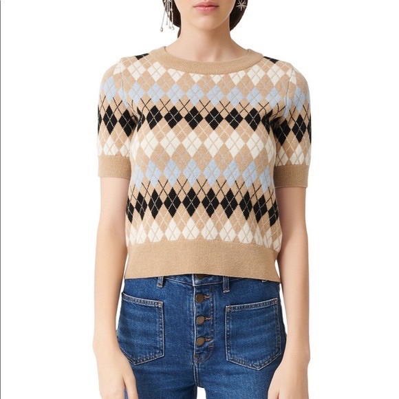Maje argyle sweater size s - Picture 2 of 5